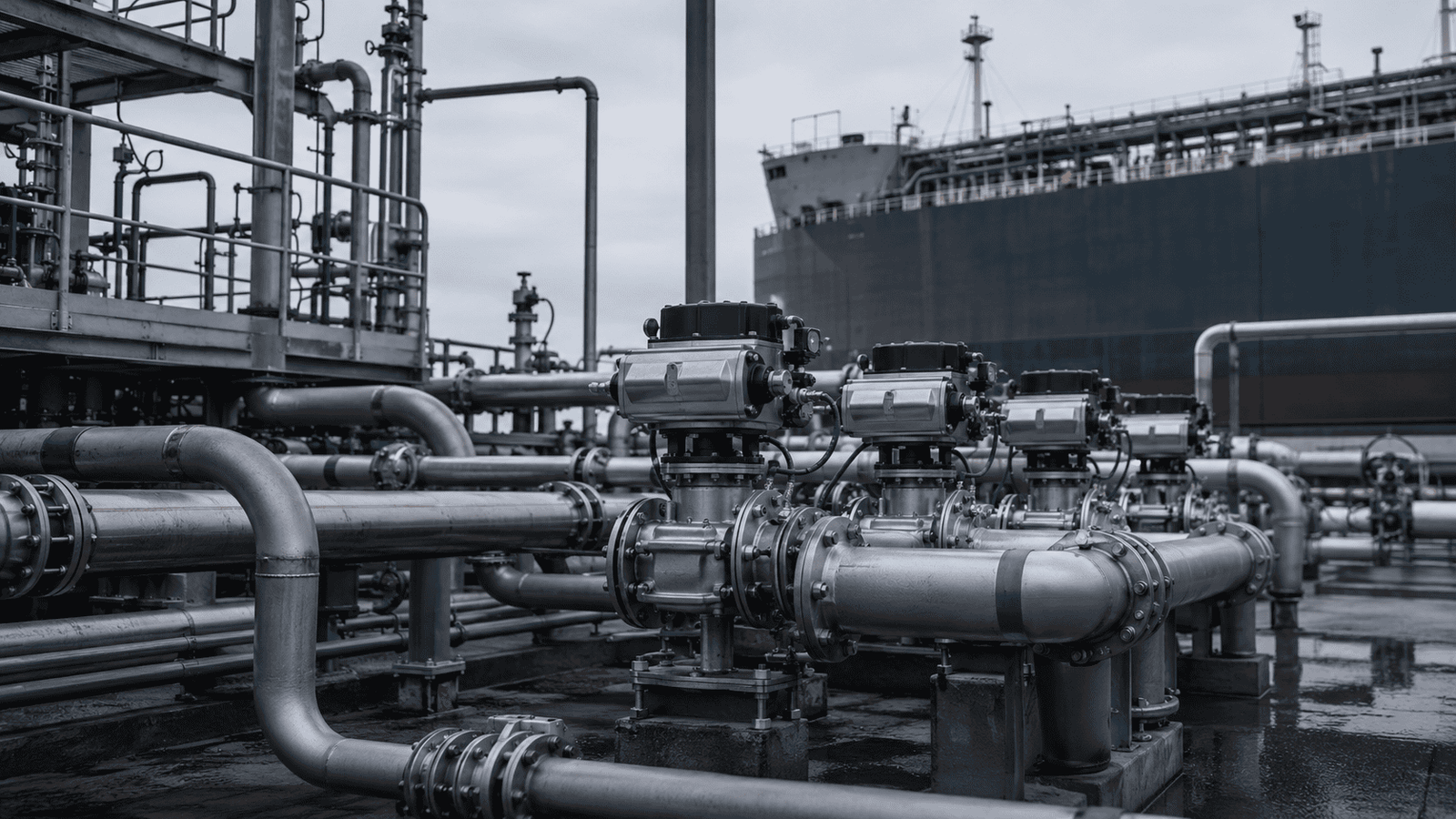 Port, Logistics & Facility Management — Liquid Transfer and Valve Control